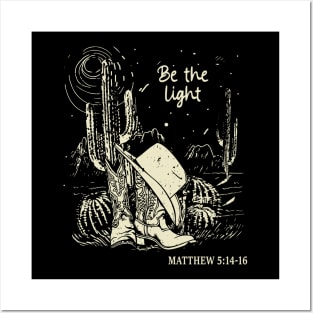 Be The Light Boots Desert Posters and Art